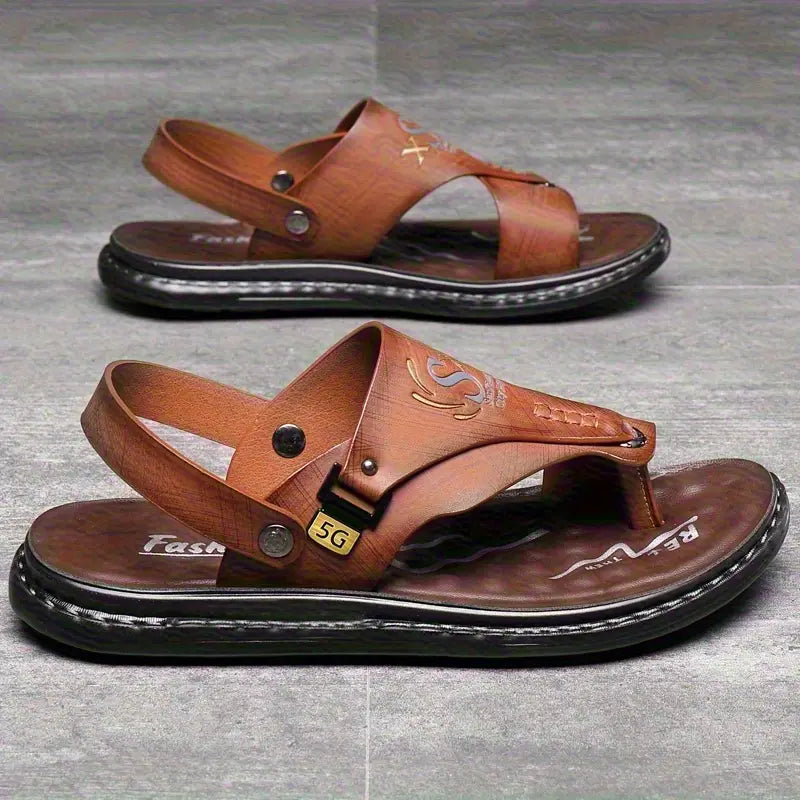 Air Walkers™ | Cushioned Sandals (Brown)